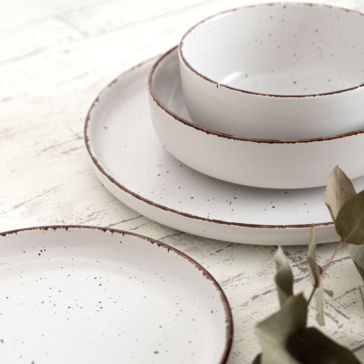 Servissats Quid Duna Beige Keramik 12 Delar